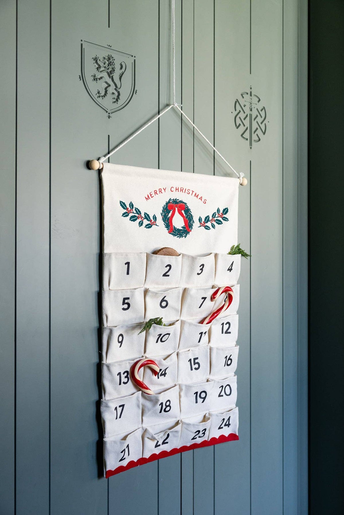 Canvas Christmas Advent Calendar 16" x 32"