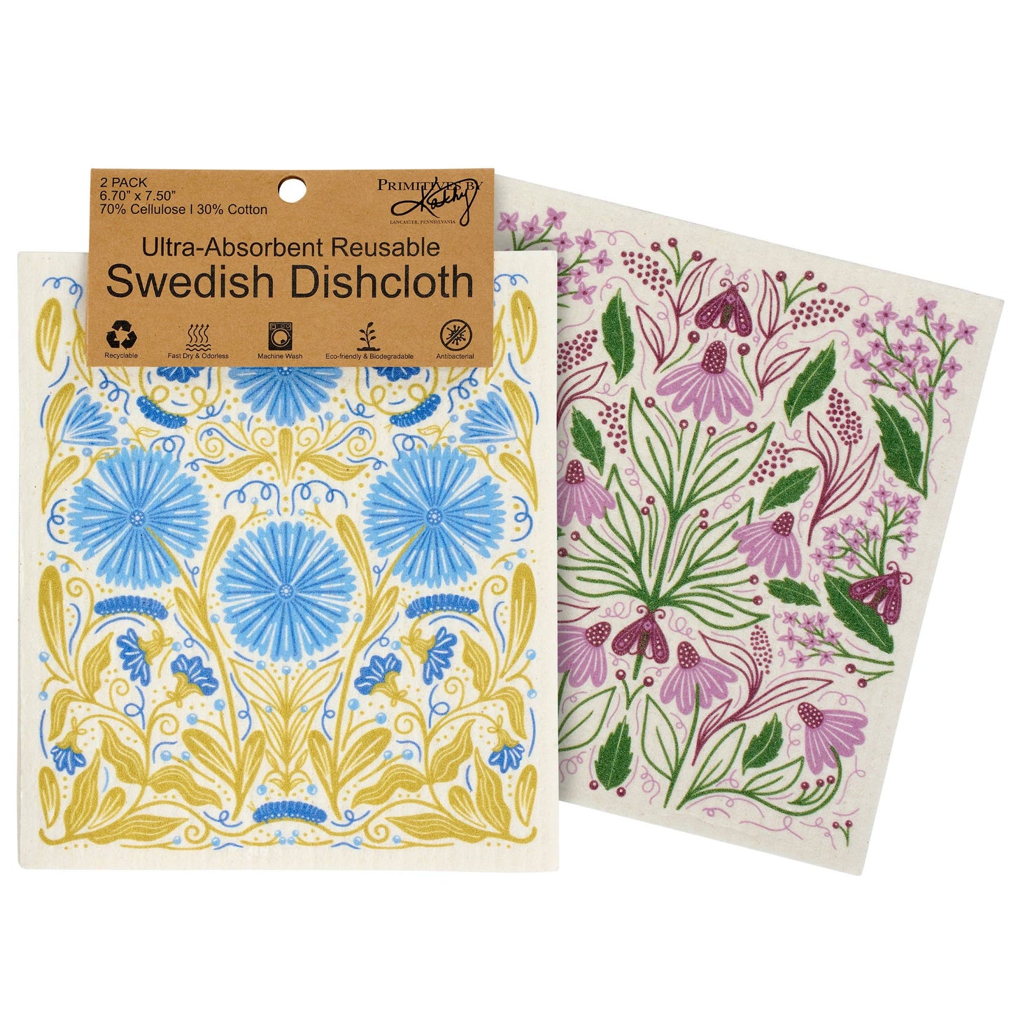 Caterpillar Flower Swedish Cloth Set