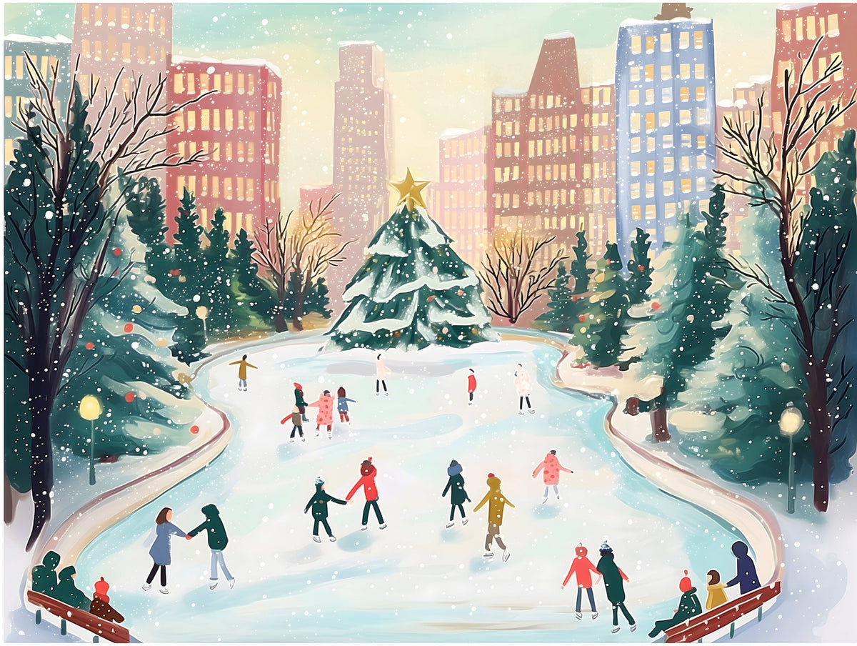 City Sidewalks Christmas Jigsaw Puzzle 500pc