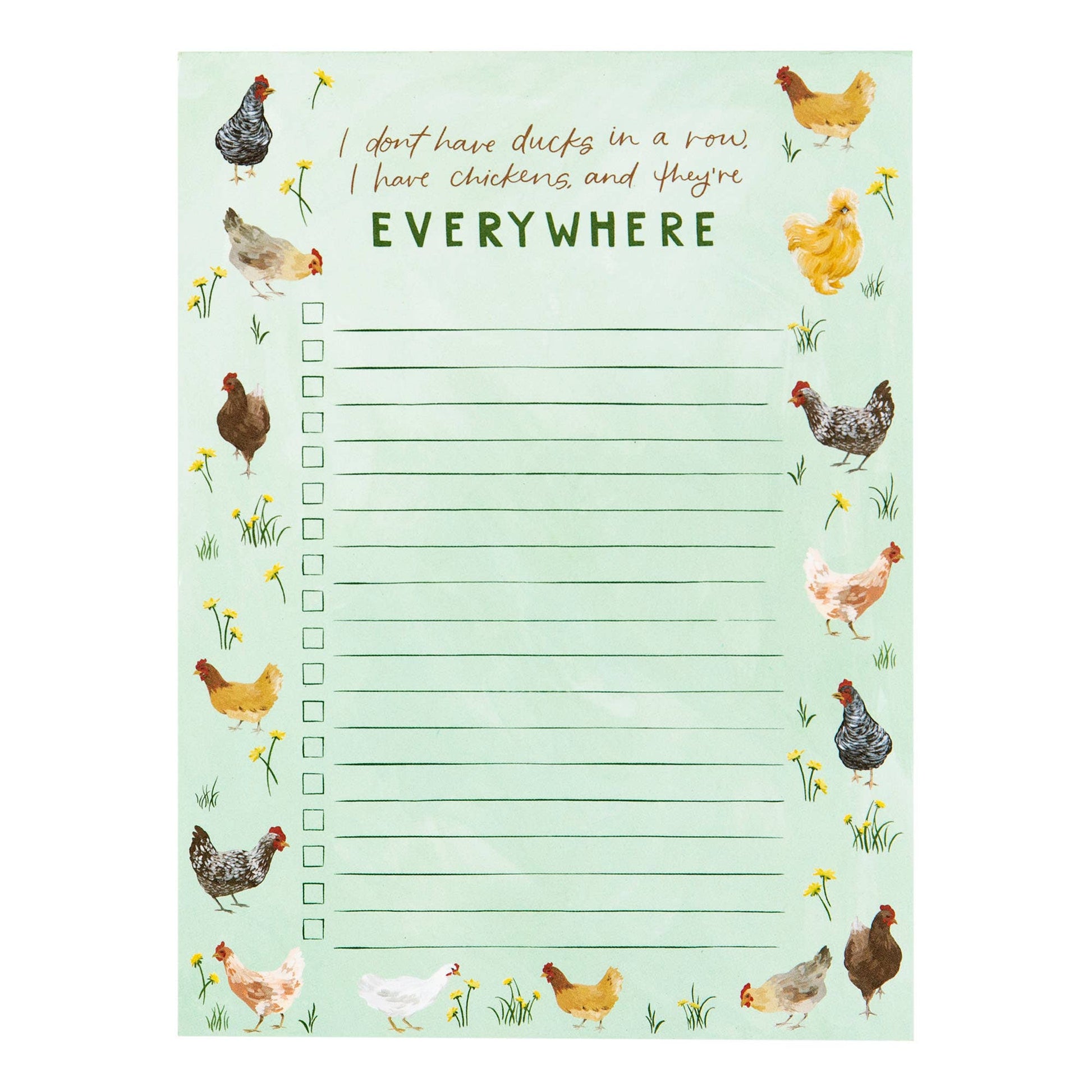 Chicken Meadow Notepad – Hannah's Granny Crafts at Montana Grafix