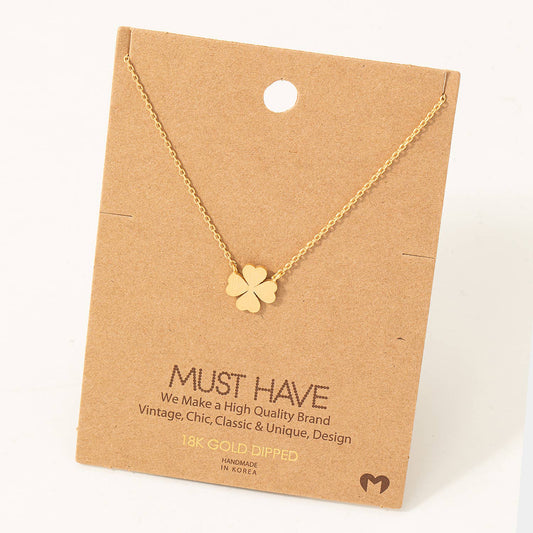 Mini Clover Pendant Necklace