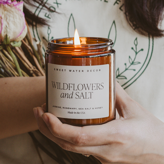 Wildflowers and Salt 9 oz Soy Candle