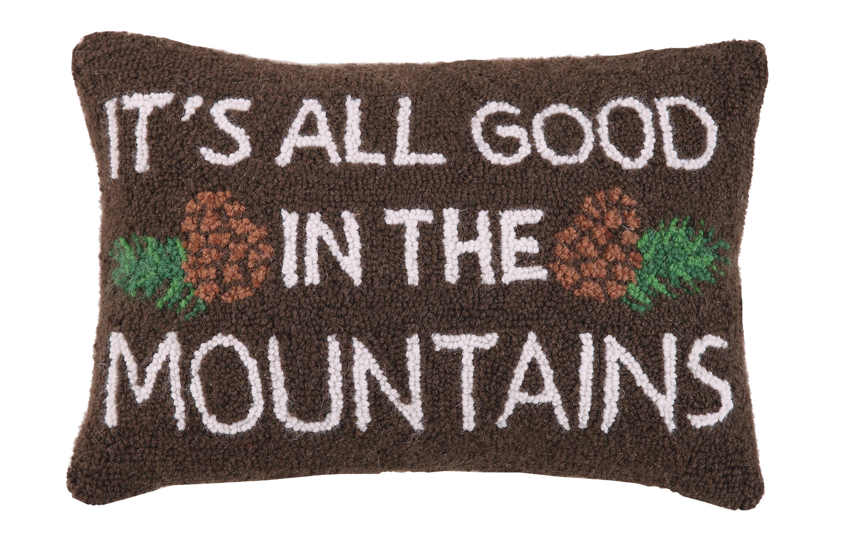 Peking Handicraft Its All Good in the Mountains Hook Pillow - Thumbnail 2